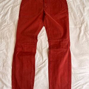 Anthropologie HEI Pants - Brick Red (NWT)